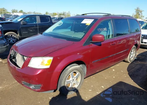 2009 Dodge Grand Caravan Sxt из США, поврежденный, VIN 2D8HN54X89R664415